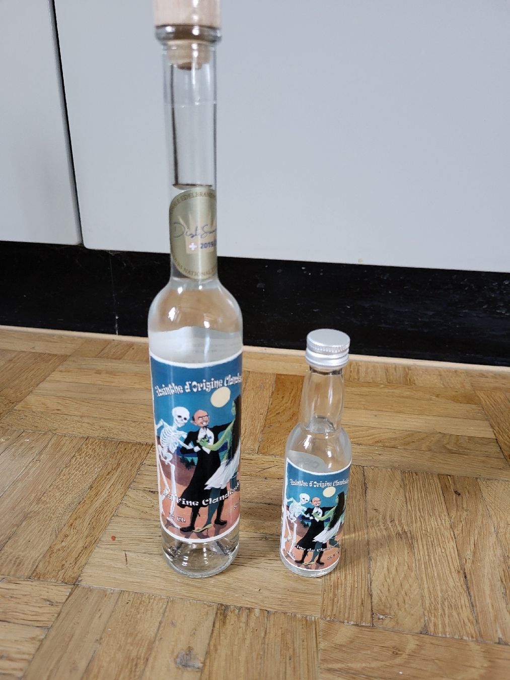 Bevande alcoliche: 2 Fläschli Absinth  -  Distillerie du Val-de-Travers – Nuovo e nell'imballaggio originale da stäfa venduto da brandy66