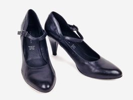 5th Avenue Schwarze Leder Pumps Gr.39