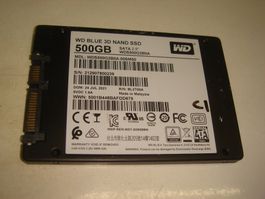 1 stück 500gb ssd. WD. Getestet. Siehe Details