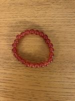 Armband rote Perlen elastisch neuwertig
