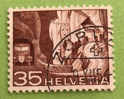 Nr.304 mit Stempel Alpenpoststrasse Technik und Landschaft
