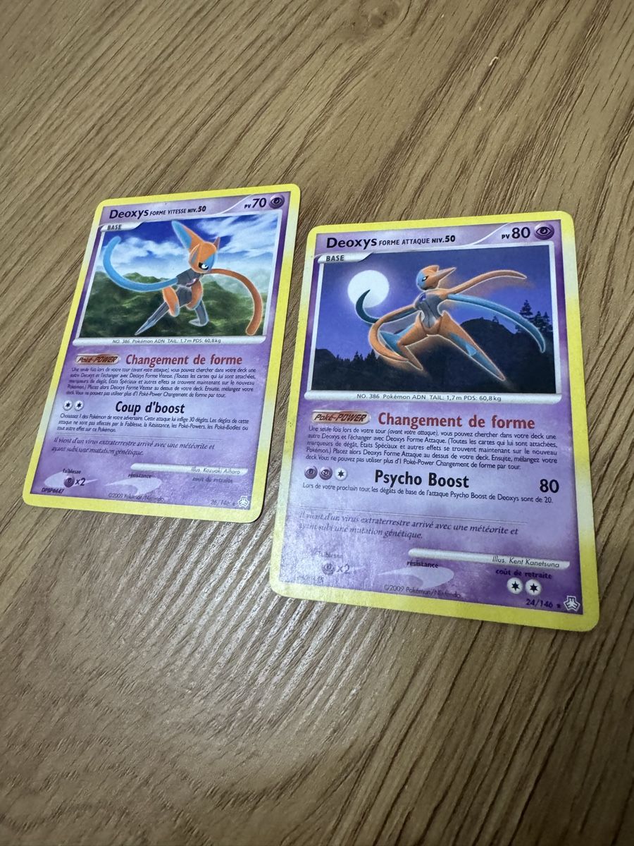 Pokémon Carte collezionabili: Lot de 2 cartes Pokémon Deoxys – Usato da geneve venduto da Besko87 1