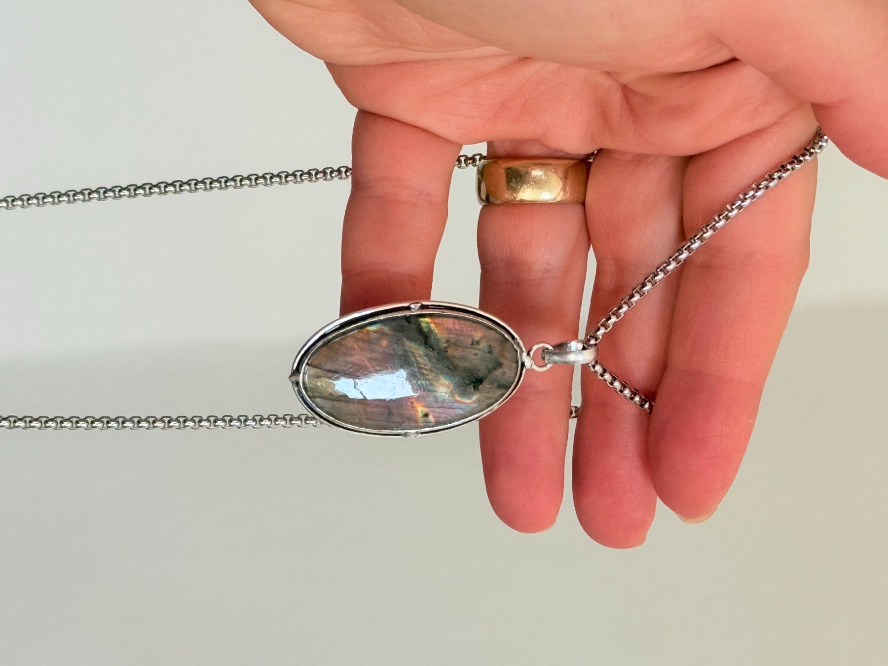 Catenine: Collier avec Labradorite – Nuovo e nell'imballaggio originale da Genève venduto da AWWA 4