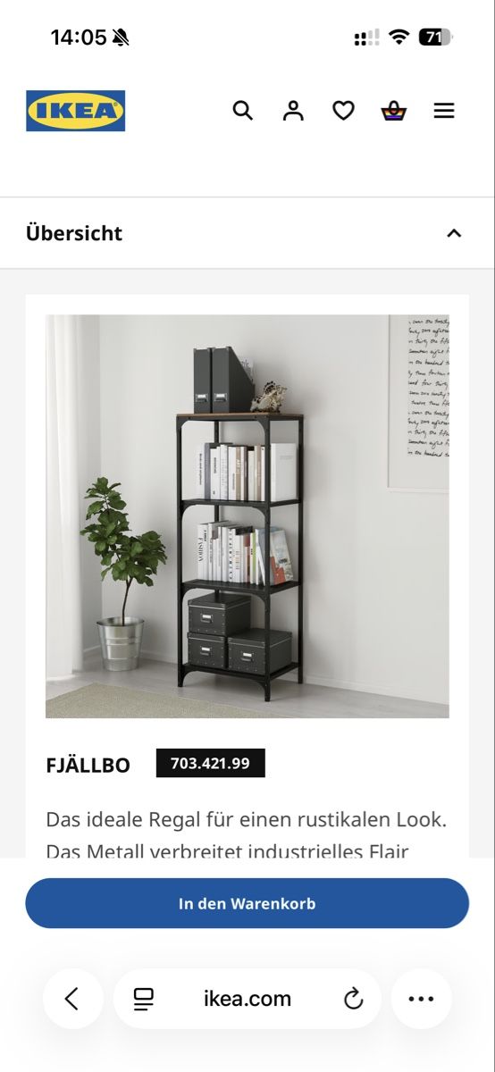 Scaffali: IKEA FJÄLLBO Shelf Black – Usato da Zürich venduto da FredMand