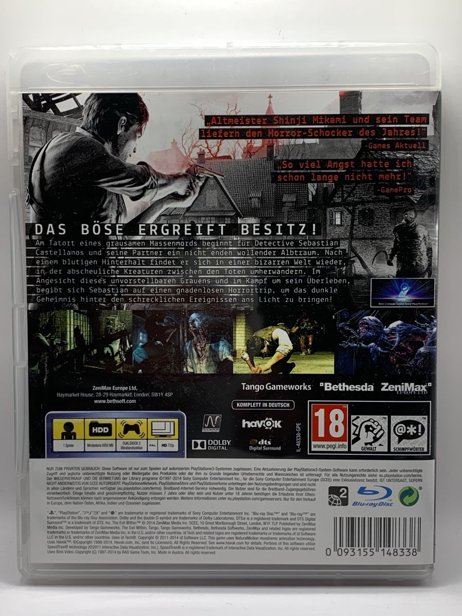 Sony Spiele: The Evil Within - PS3 – Gebraucht aus Ostermundigen von RG-Collector 1