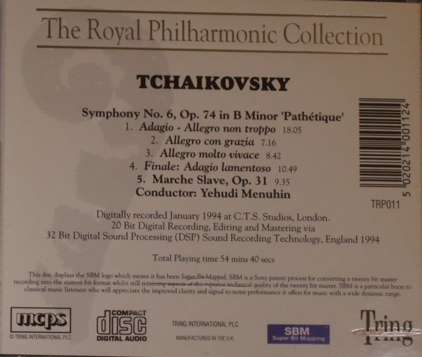 CDs: Tchaikovsky – Royal Philharmonic Orchestra – D'occasion à Luzern par CONTENTI 2