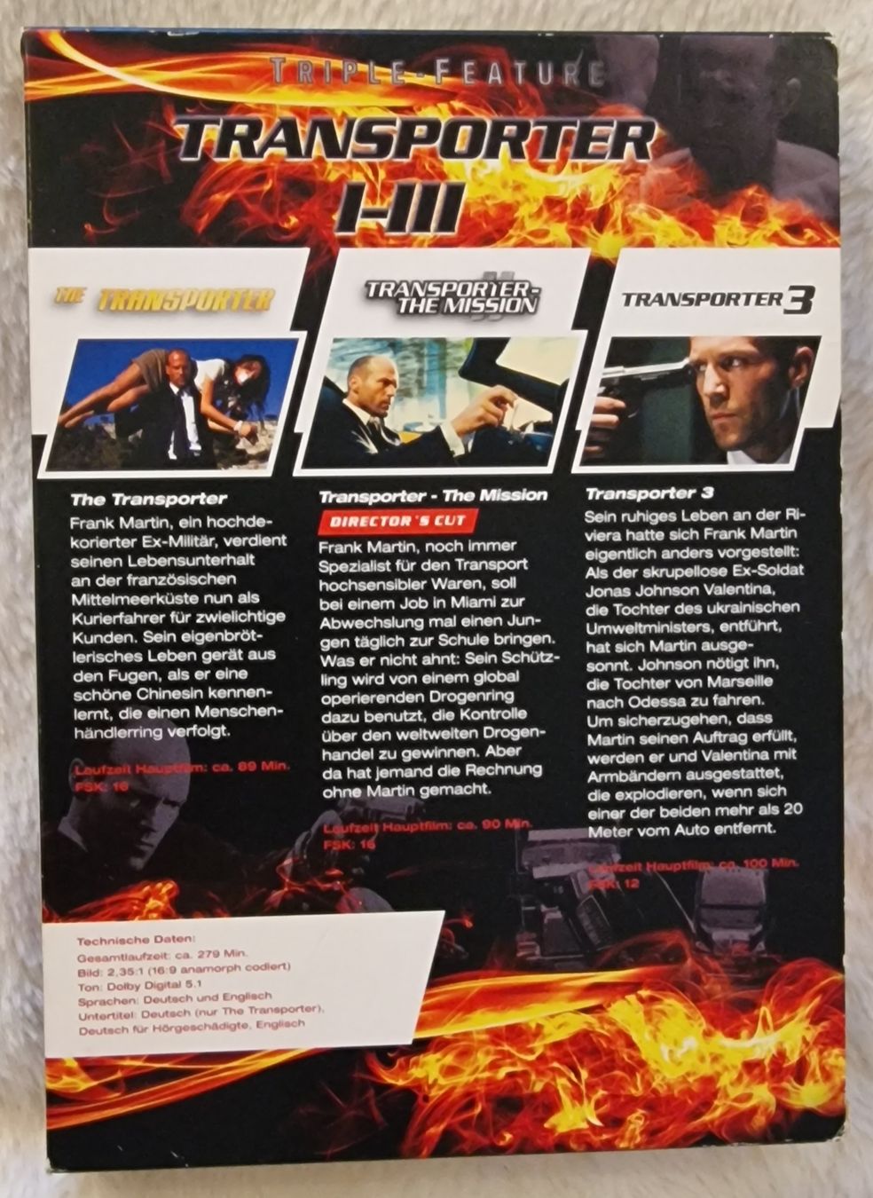 Tutti i DVDs: DVD Transporter 1-3 Triple Feature – Usato da Hauptwil venduto da vol_sh8n 1