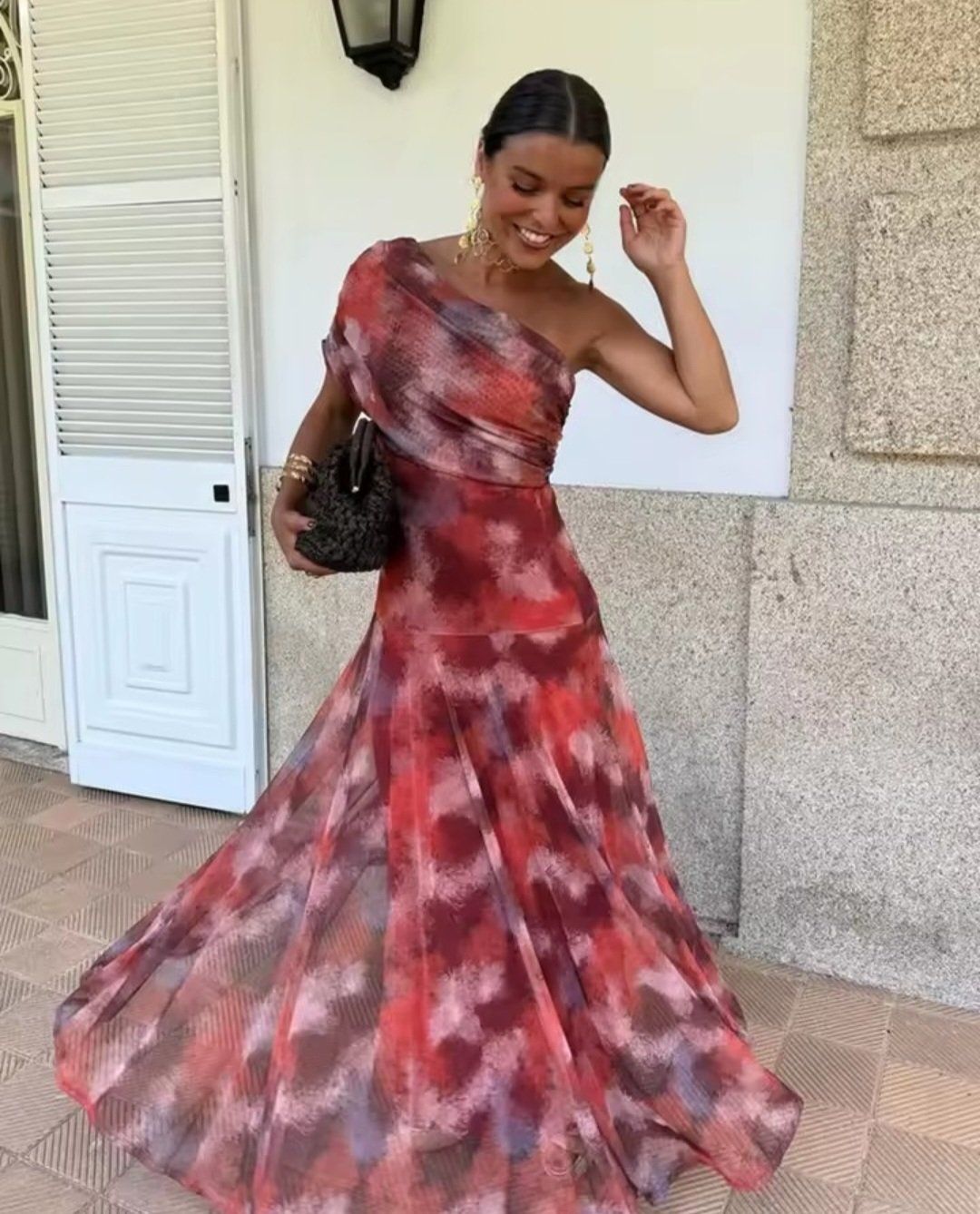 Vestiti: Abendkleid gemustert ein Schulter Grösse S neu – Nuovo e nell'imballaggio originale da Zürich venduto da nara13 1