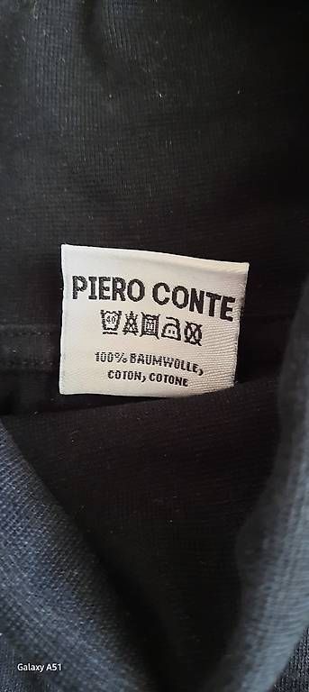 T-shirt: ***PIERO CONTE*** Rollkragenshirt schwarz M – Usato da Wädenswil venduto da H2H_Secondhandshop 1