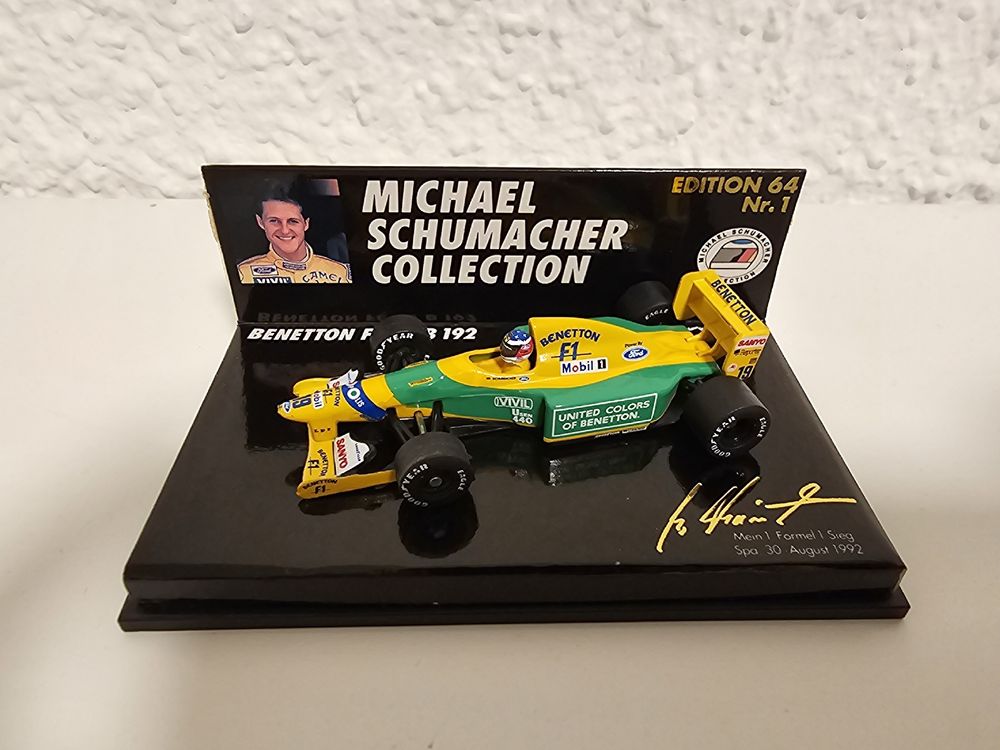 Miniature Kyosho 1/43 Benetton Ford B192 #19 Schumacher – Neuve En Boîte