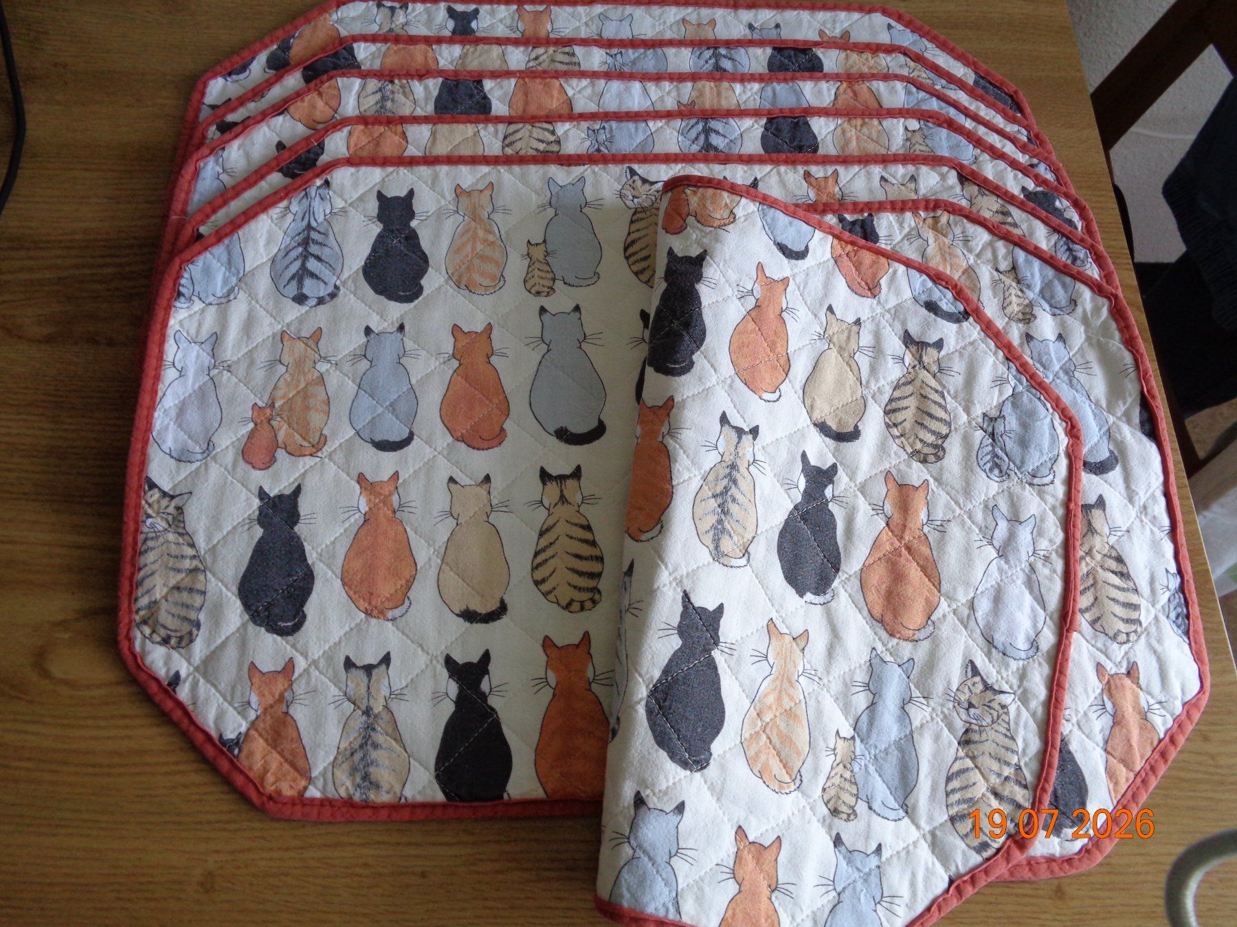 Altra biancheria da tavola: 6 Tischsets Katzen, Baumwolle, 32 x 46 cm – Usato da Wiesendangen venduto da Gullfoss 1