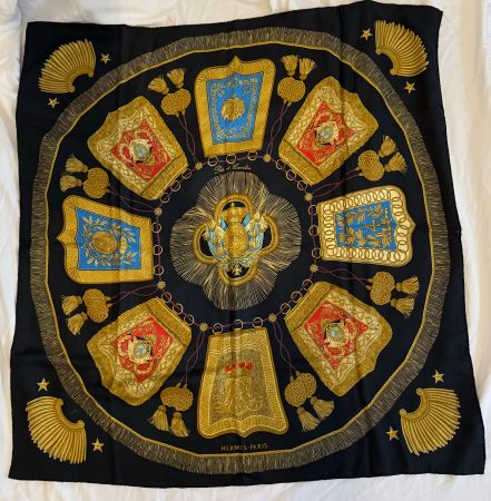 Hermes scarf “poste et cavalerie”
