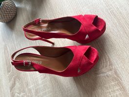 Slingpumps / High Heels rot von Envy Prive  Gr. 39