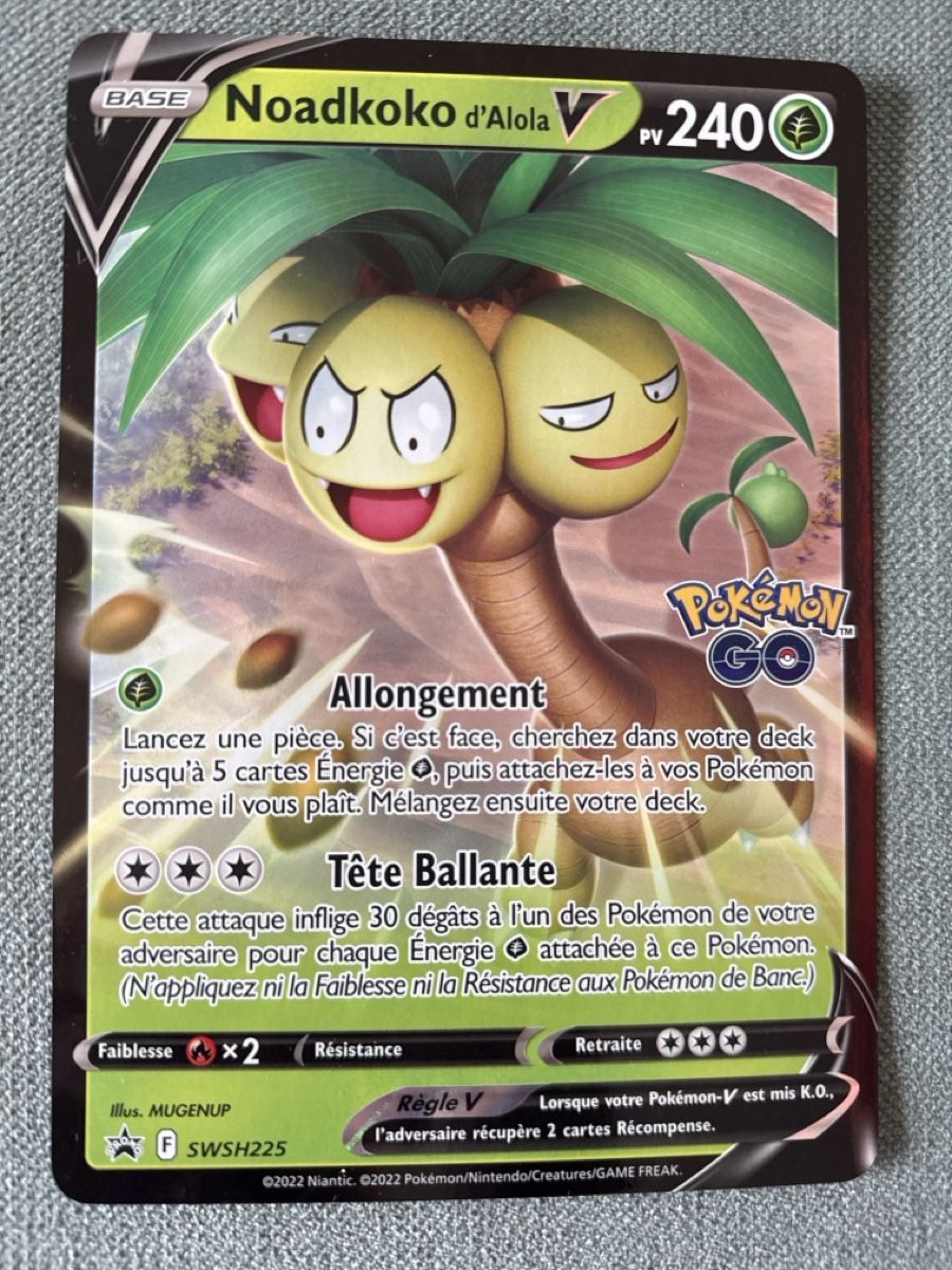 Pokémon Carte collezionabili: Carte Pokémon jumbo promo sesh225Noadkoko V – Usato da Genève venduto da fat_8jwz