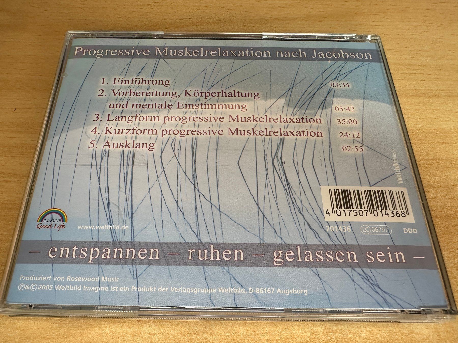 CDs: N8 Progressive Muskelrelaxation nach Jacobson – Gebraucht aus Rikon im Tösstal von Alpenmutz 1