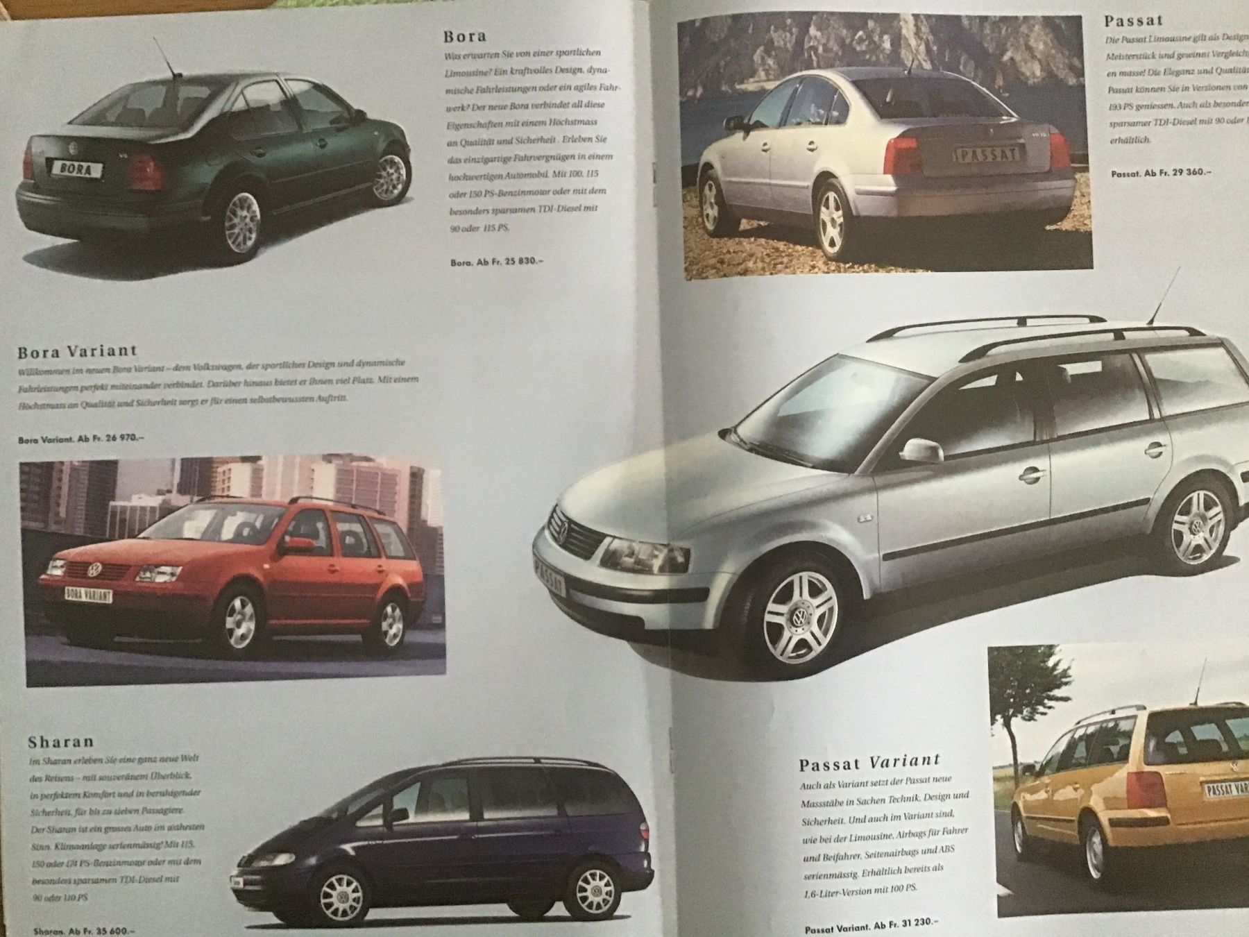 VW Dokumente: VW-Programm Verkaufsprospekt 12 Seiten 1999 – Gebraucht aus Scherzingen von Starseller62 3