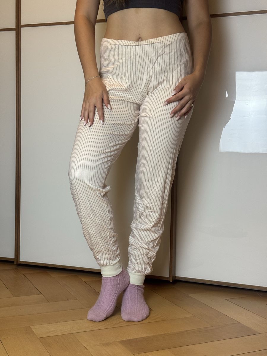 Calida Negligees & Pigiami: Calida Schlafhose, gestreift beige-rot – Usato da Bern venduto da llina257 1