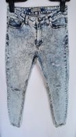 Denim Jeanshose Gr. 40 Acid-Wash-Design