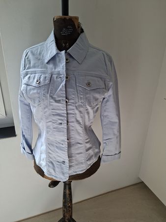 Leichte Frühlingsjacke von Otto Kern in Hellblau, Gr. S