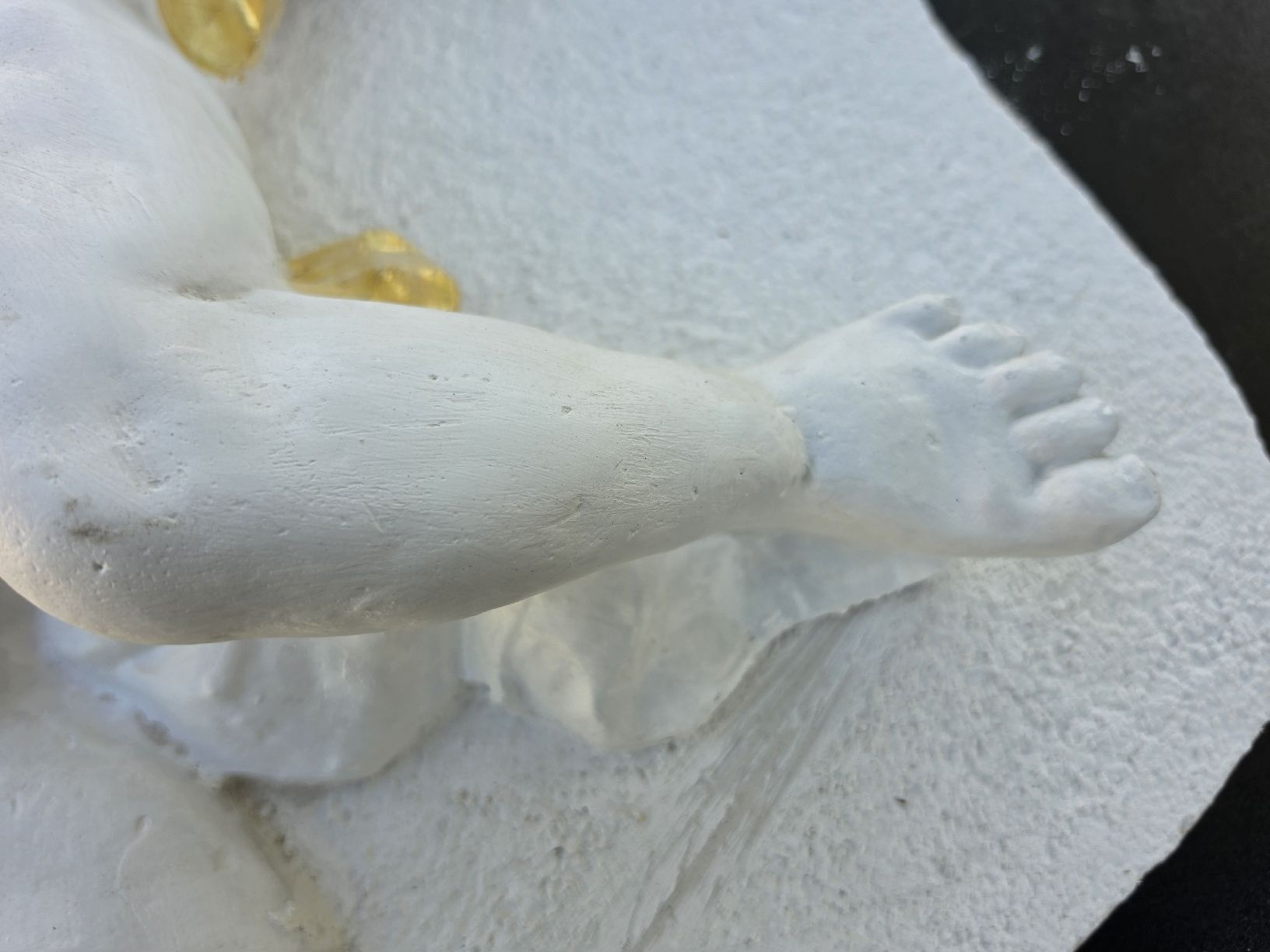 Statuette: Relief Engel mit Goldband Weiss/Gold  – Usato da Mettlen venduto da elios0888 3