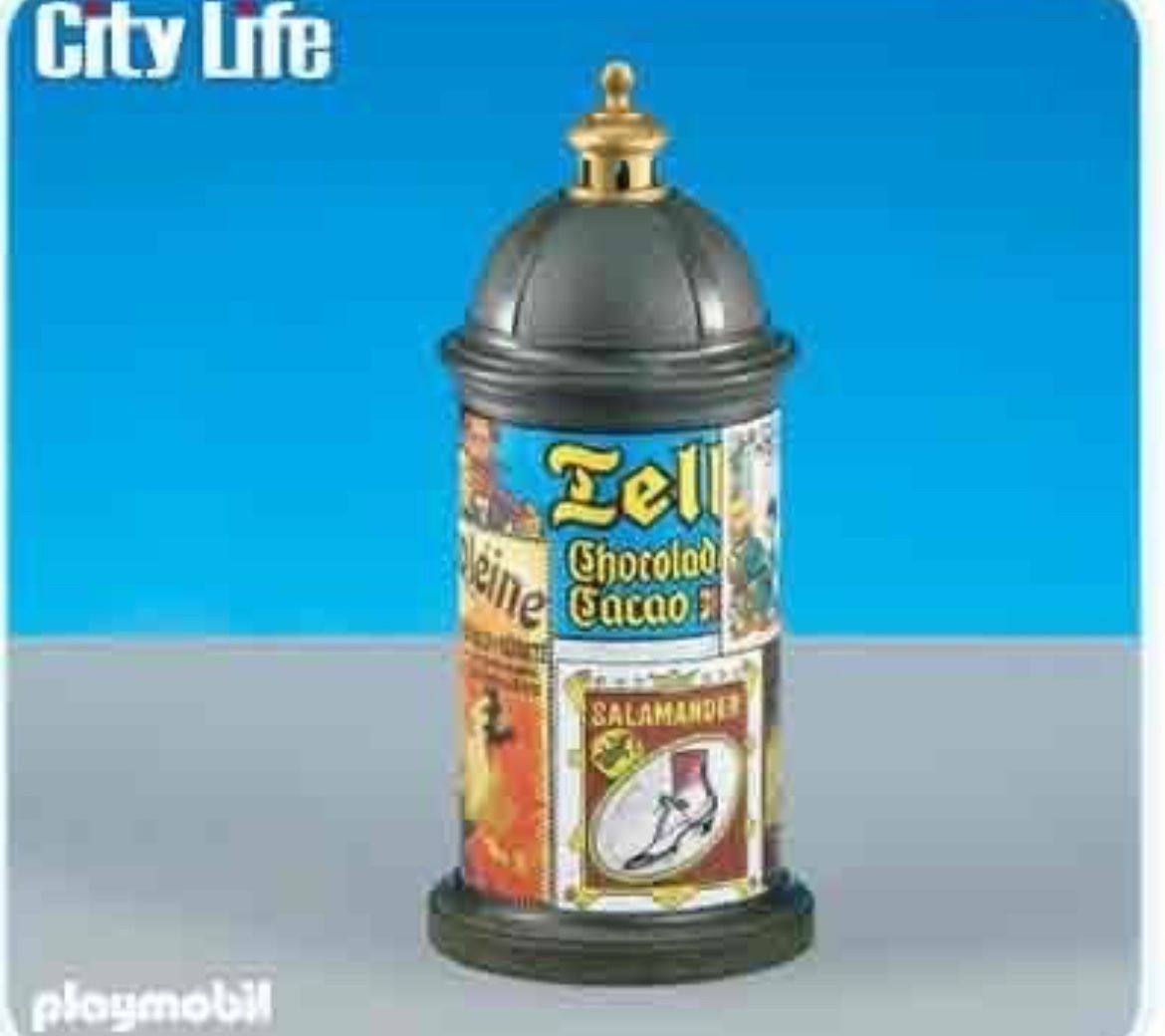Playmobil Giocattoli: Playmobil 6306 Litfasssäule neu – Nuovo e nell'imballaggio originale da Ostermundigen venduto da bibi511