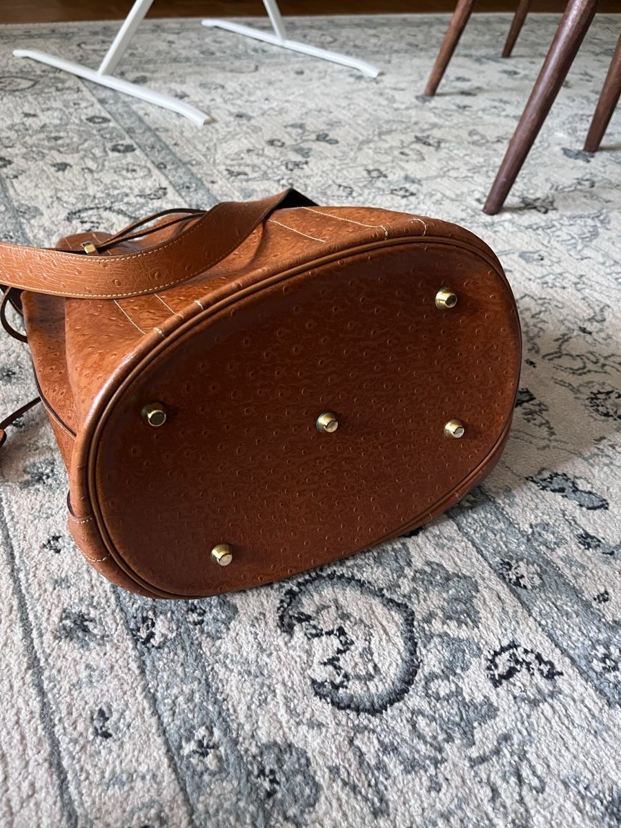 Taschen für Damen: Sac seau vintage brun camel – Gebraucht aus Genève von mar_mkc7 5