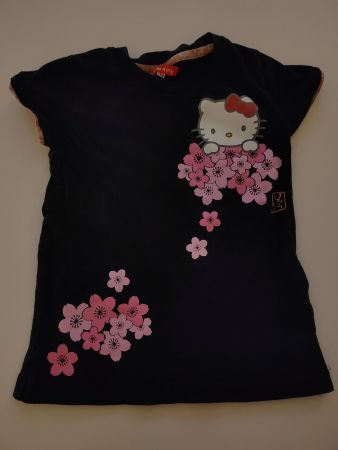 Kinder T-Shirt Hello Kitty, schwarz, Grösse 100, gebraucht