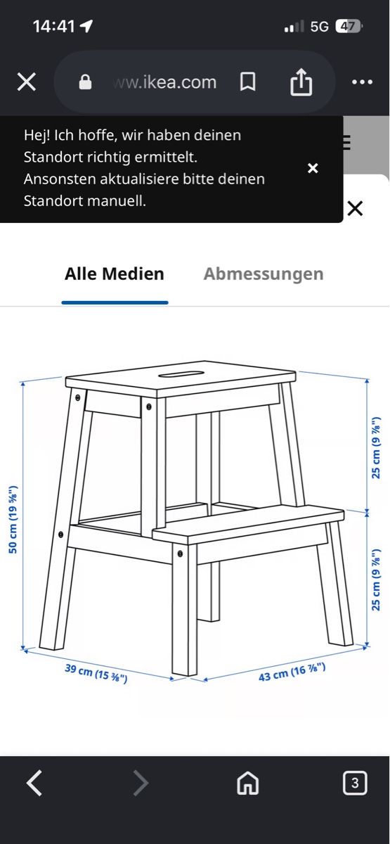 Ikea Hocker: Tritthocker weiss – Gebraucht aus Bolligen von ais_rbv7 1