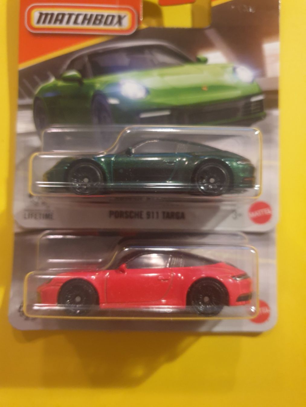 Matchbox Modellini d'auto: 2 x Matchbox PORSCHE 911 TARGA – Nuovo e nell'imballaggio originale da Oftringen venduto da Rotor 1