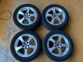4x SAAB Original felgen rims jantes 5-spoke flared