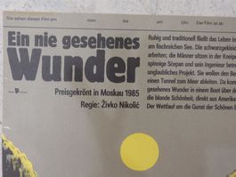 Kinoplakat: Ein nie gesehenes Wunder. Zivko Nikolic