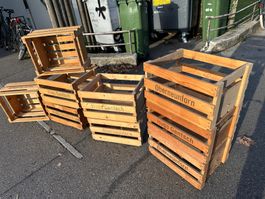 Weinharassen Vintage Holzkisten Holzharassen
