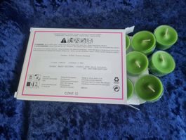 PartyLite - 12 Teelichter Cucumber + Aloe