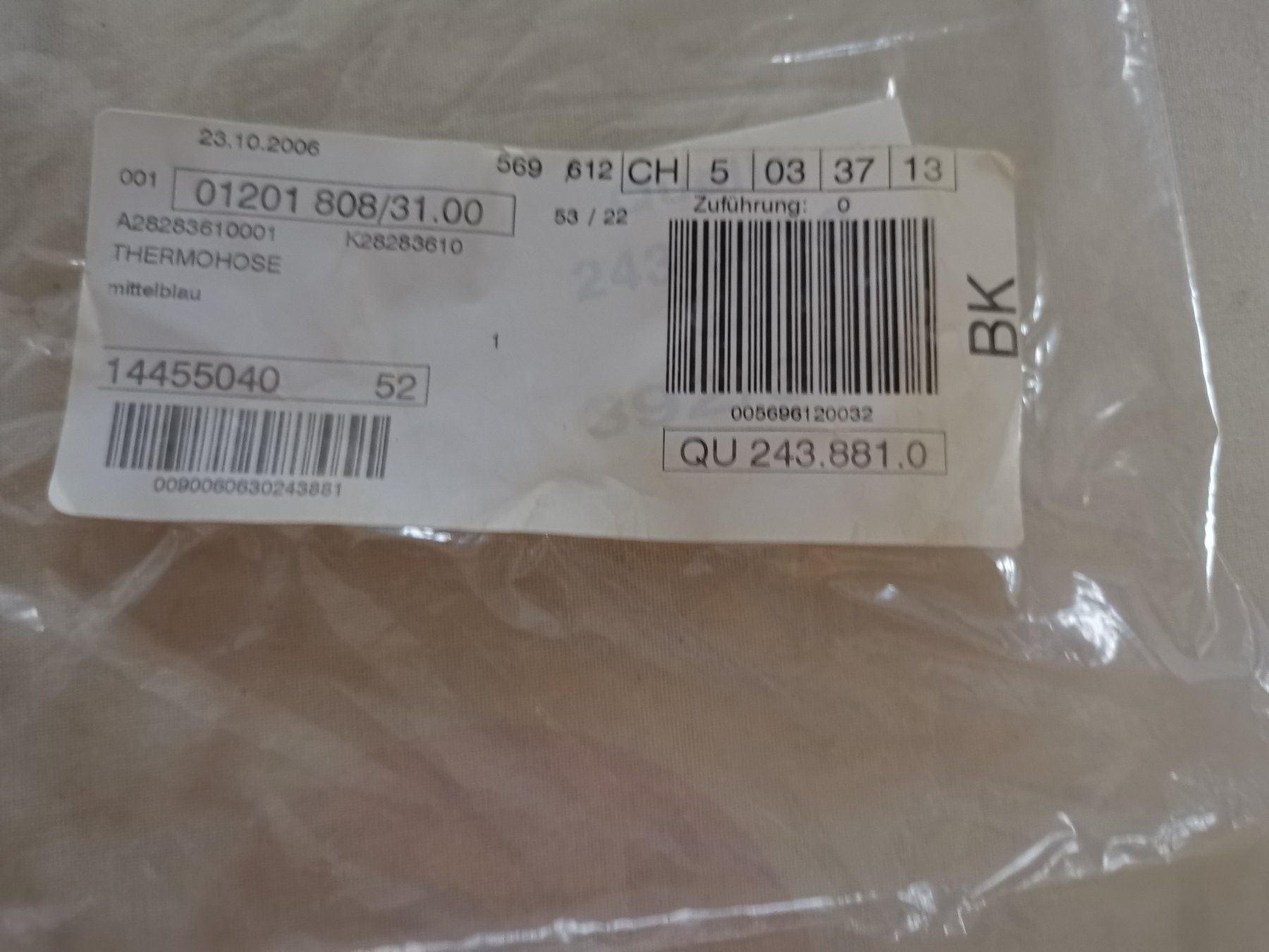 Pantaloni: Thermohose Gr. 52 – Nuovo e nell'imballaggio originale da Dornach venduto da Hei50 7