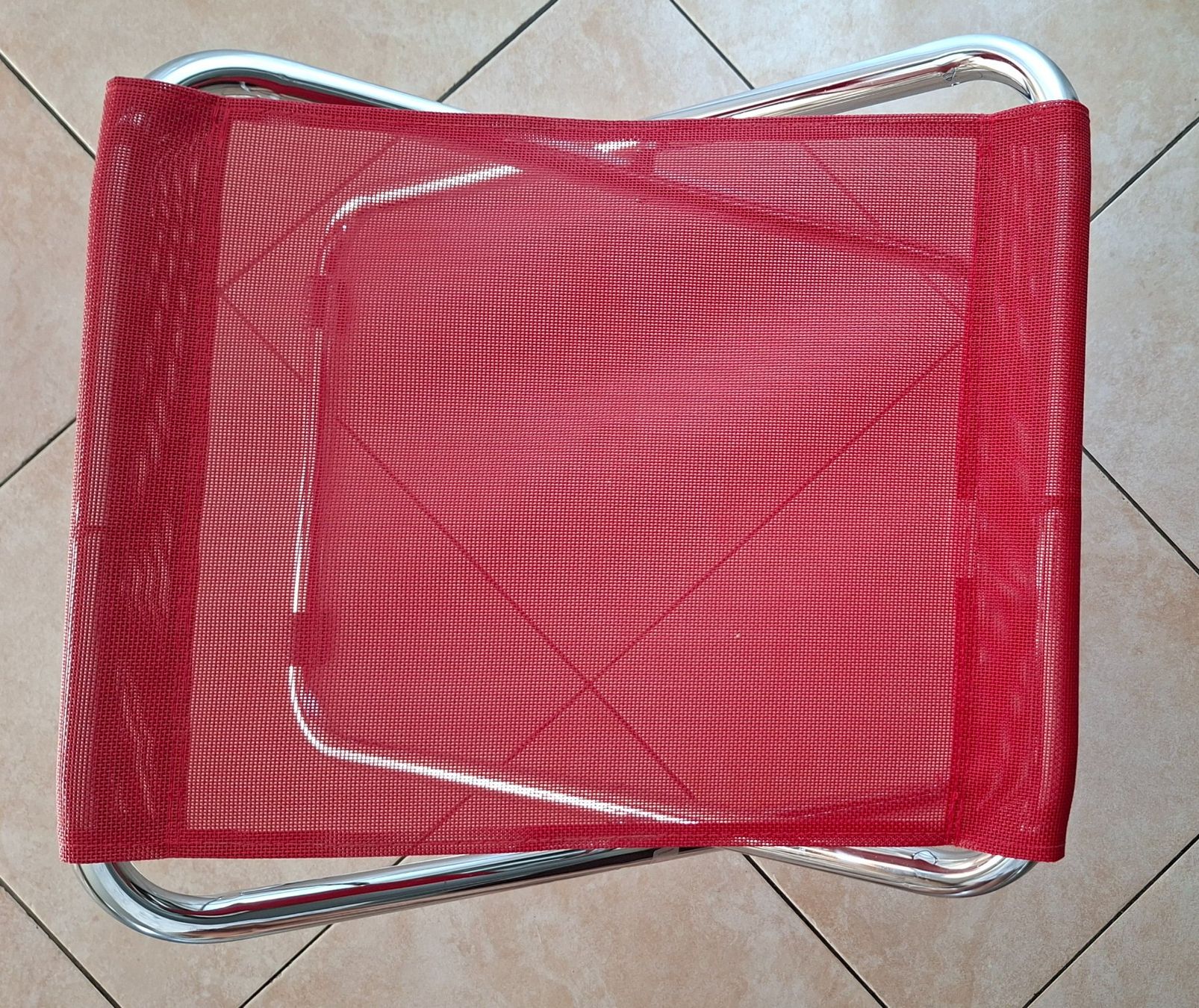 Fiam Hocker: Fiam original Klapphocker rot Metallgestell – Gebraucht aus Opfikon von Diversamente 2