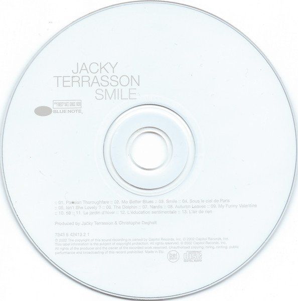 CD: Jacky Terrasson [BLUE NOTE] Sean Smith, Eric Harland, – Usato da Unterbäch venduto da fiqsa 2