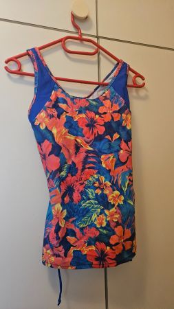 Canottiera costume da bagno tg.S (fiori)