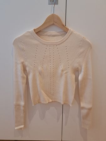 Crop Pulli beige neu Gr XS