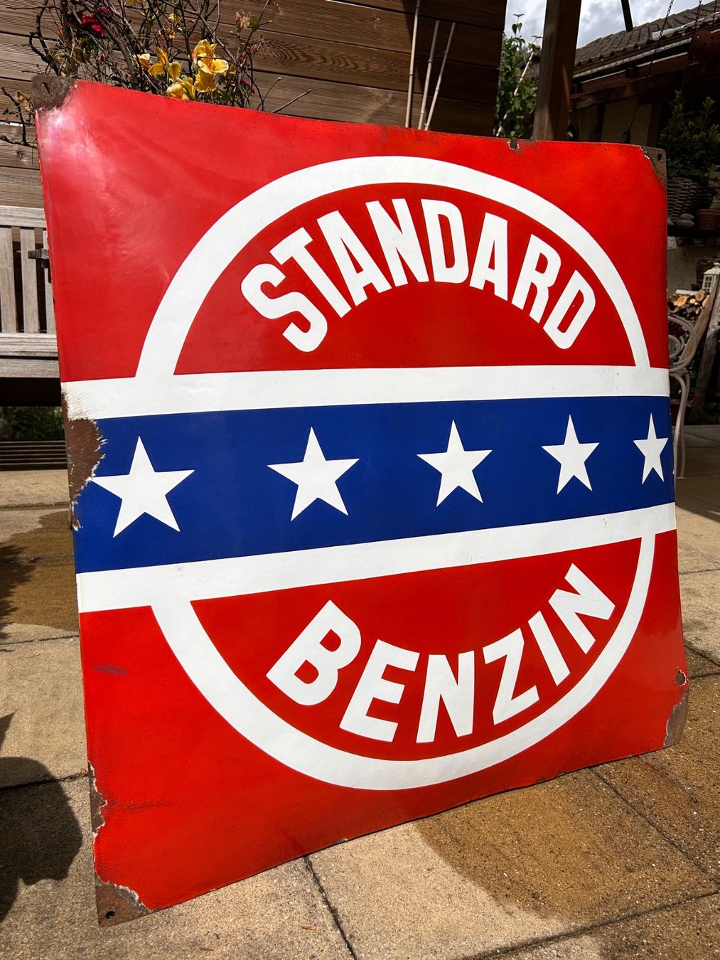 Insegne: Email-Schild: "Standard Benzin" – Usato da Aarburg venduto da mamamedo 1