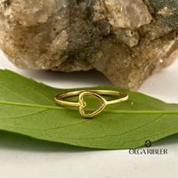 Feiner Silber Ring 925 mit Herz Grösse 56