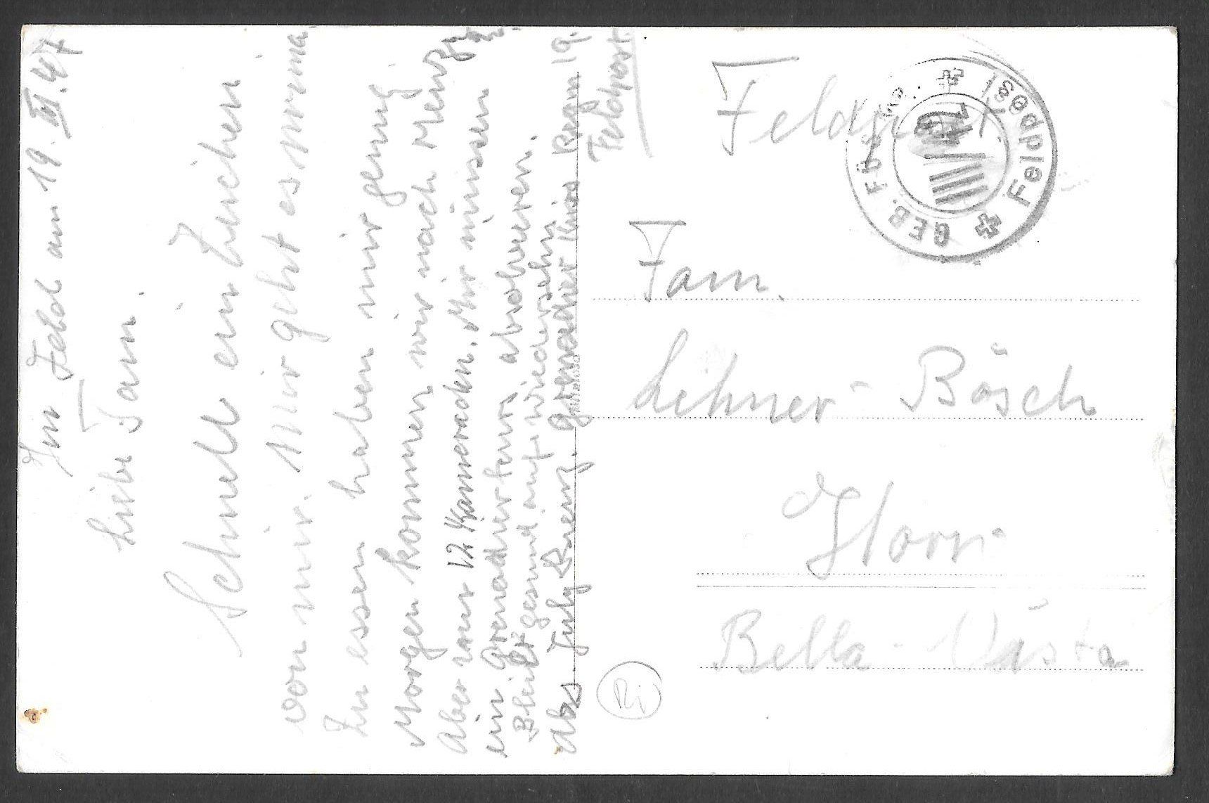 Cartoline postali: Doppleschwand Gesamtansicht Feldpoststempel – Usato da Olten venduto da clotaldi 1