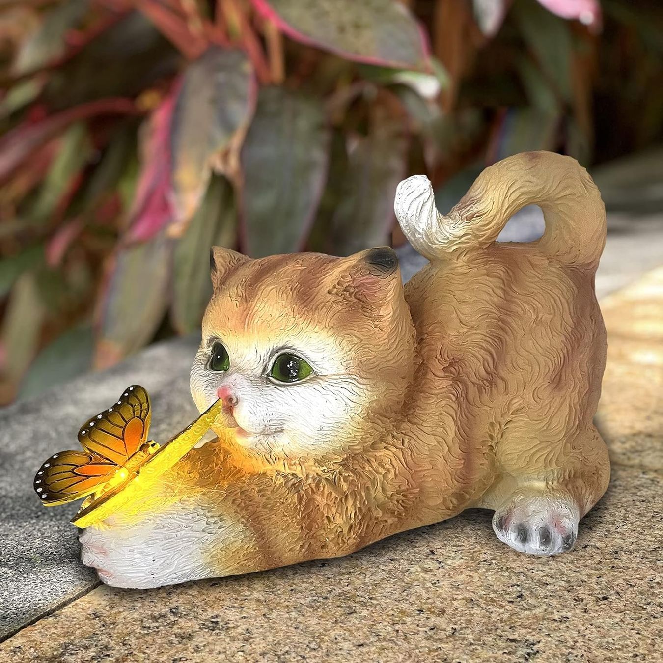 Figuren: Katze Gartendeko Schmetterlinge Solarlampen – Neu und originalverpackt aus Nuglar von SaleRitter 5