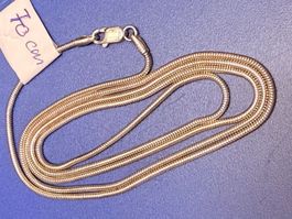 SCHLANGENKETTE 925ER SILBER 70 CM LANG