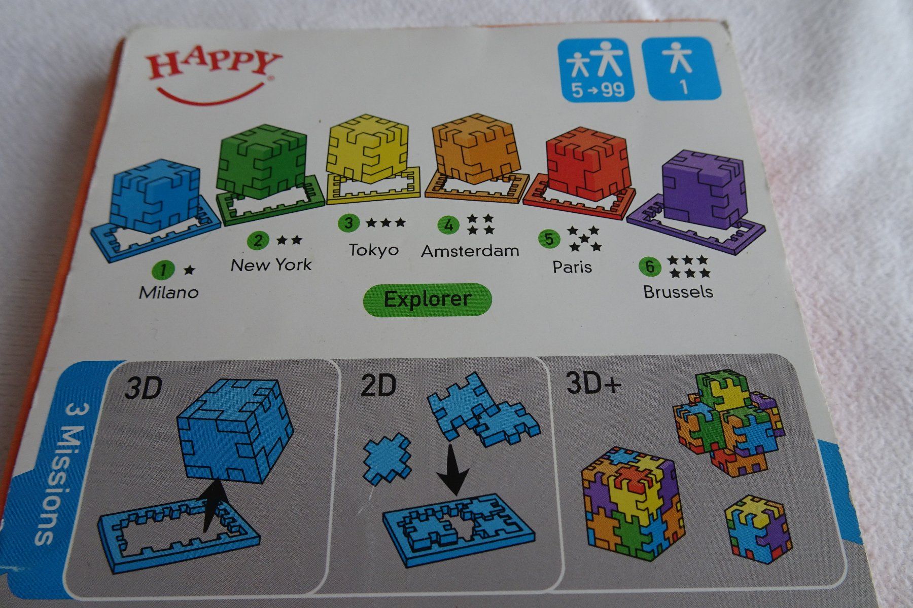 Giochi: 4 Stk Happy Cube Würfel div. Schweregrade – Usato da Strengelbach venduto da schmetterling20 1