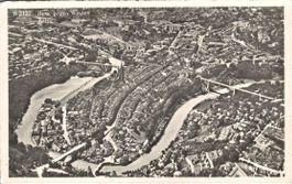 Bern, Flugaufnahme Fotokarte, vue prise par avion, 1950