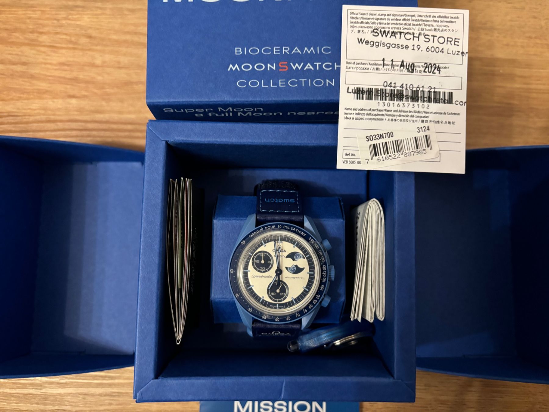 Swatch Orologi: OMEGA x SWATCH - MoonSwatch - Mission to the Super Blue Moon – Nuovo e nell'imballaggio originale da Aeschi SO venduto da Bluemail 5
