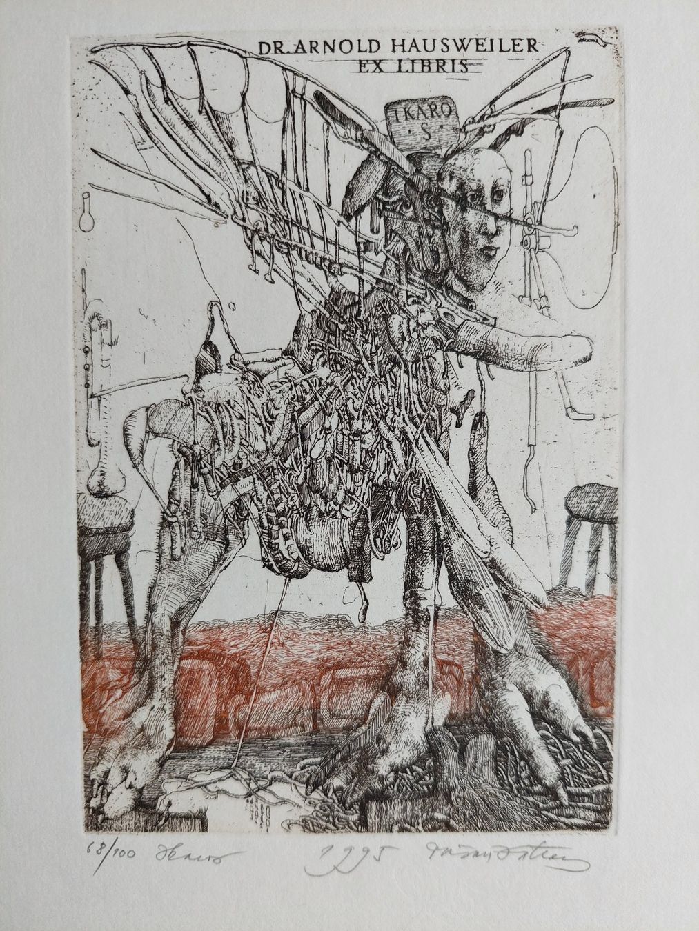 Gemälde: Exlibris Dusan Kallay - Original Farbradierung signiert – Gebraucht aus Obfelden von Exlibris-Art