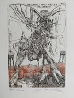 Exlibris Dusan Kallay - Original Farbradierung signiert