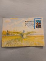 Carte postale illustrée Chili 1984 timbre aviation avion