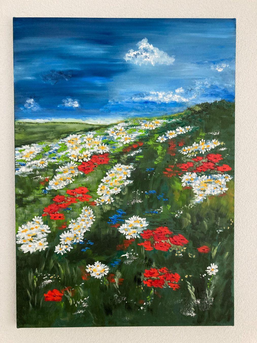 Gemälde: Blumenwiese Gemälde – Neu (gemäss Beschreibung) aus Cham von Felha 1